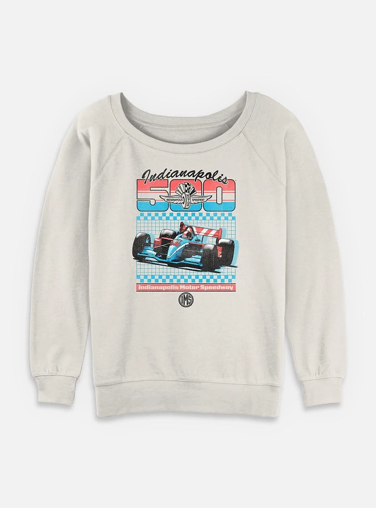 Indianapolis 500 Retro Sport Womens Slouchy Sweatshirt