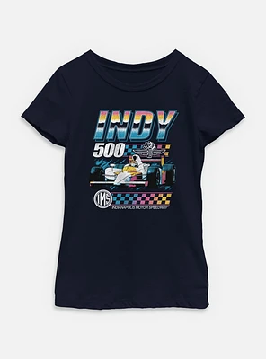 Indianapolis 500 Vintage Neon Youth Girls T-Shirt