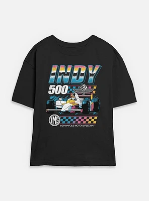 Indianapolis 500 Vintage Neon Womens Skimmer T-Shirt