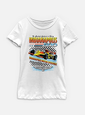 Indianapolis 500 Race Checker Youth Girls T-Shirt