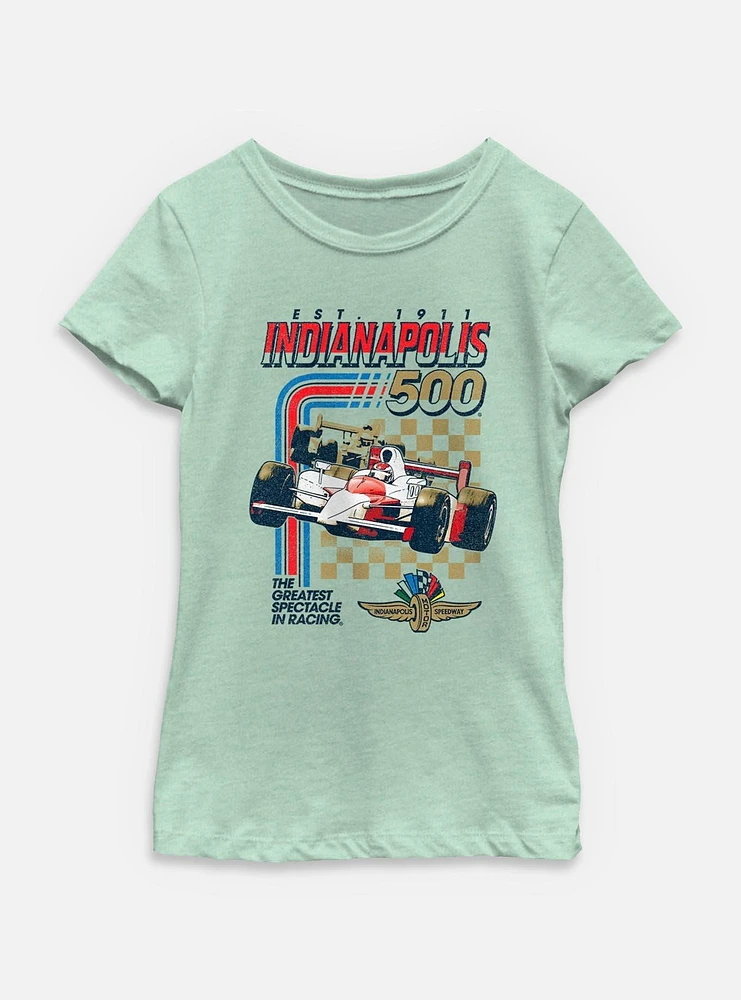 Indianapolis 500 Racing Stripes Youth Girls T-Shirt
