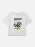 Indianapolis 500 90's Vibe Youth Girls Boxy Crop T-Shirt