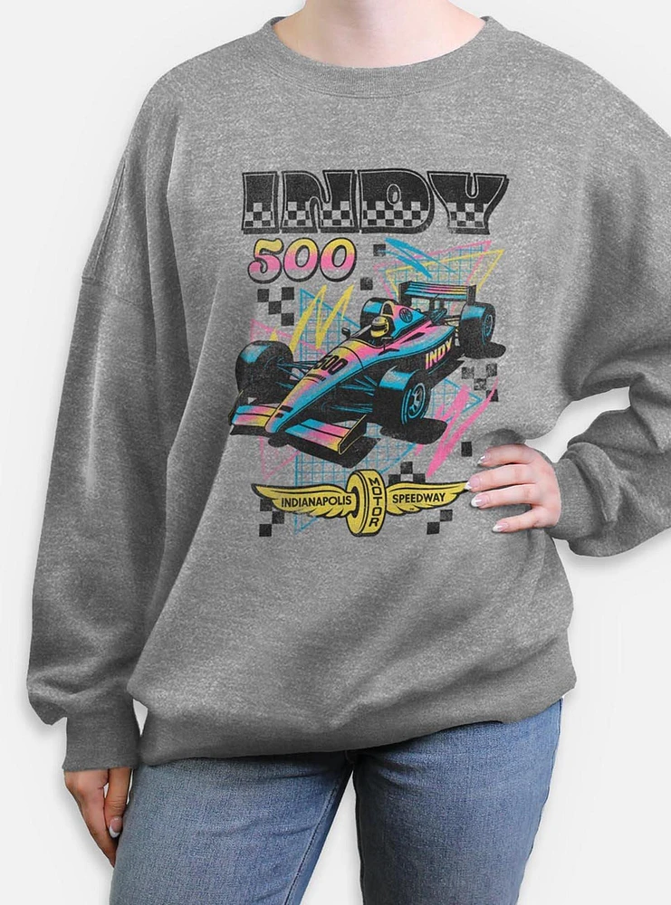Indianapolis 500 90's Vibe Womens Oversized Sweatshirt
