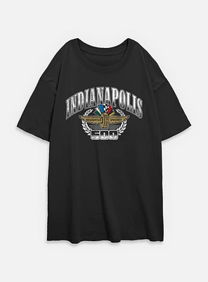 Indianapolis 500 Regal Crest Womens Oversized T-Shirt