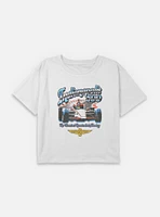 Indianapolis 500 Chrome Youth Girls Boxy Crop T-Shirt
