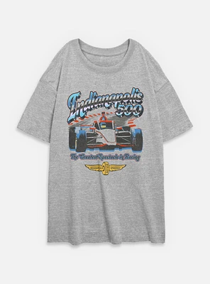 Indianapolis 500 Chrome Womens Oversized T-Shirt