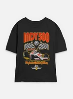 Indianapolis 500 Checkered Flags Racing Womens Skimmer T-Shirt