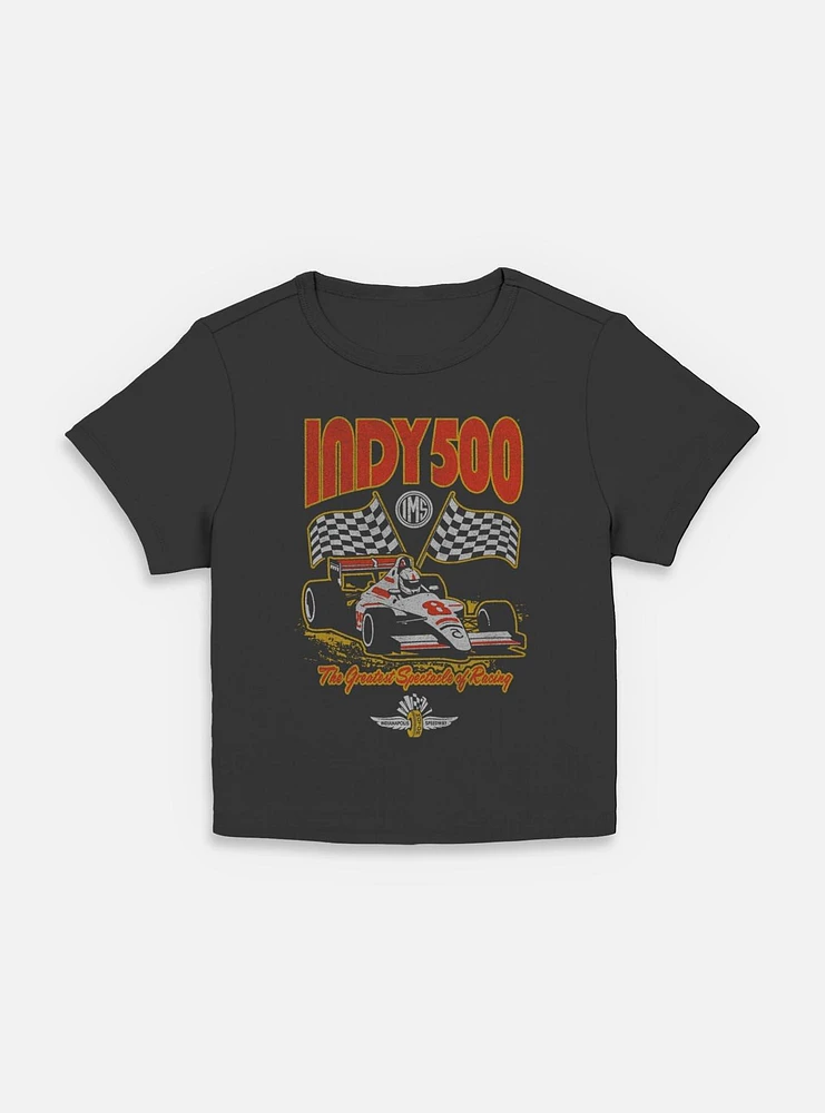 Indianapolis 500 Checkered Flags Racing Women Baby T-Shirt