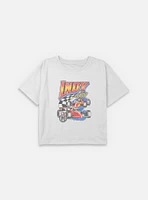 Indianapolis 500 Vinatge Racing Youth Girls Boxy Crop T-Shirt