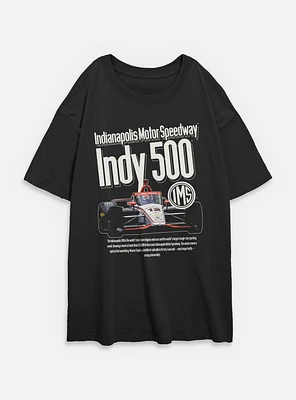 Indianapolis 500 Cover Ad Womens Oversized T-Shirt