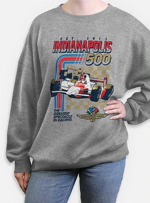 Indianapolis 500 Racing Stripes Womens Oversized Sweatshirt