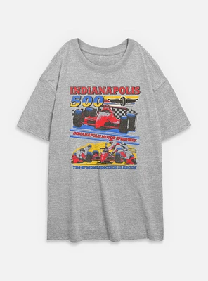 Indianapolis 500 Pit Stop Womens Oversized T-Shirt