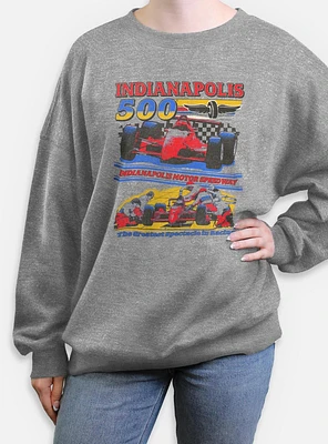 Indianapolis 500 Pit Stop Womens Oversized Sweatshirt