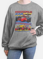 Indianapolis 500 Pit Stop Womens Oversized Sweatshirt