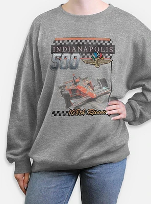 Indianapolis 500 108Th Running Womens Oversized Sweatshirt