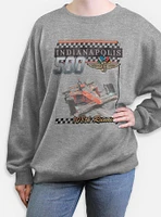 Indianapolis 500 108Th Running Womens Oversized Sweatshirt