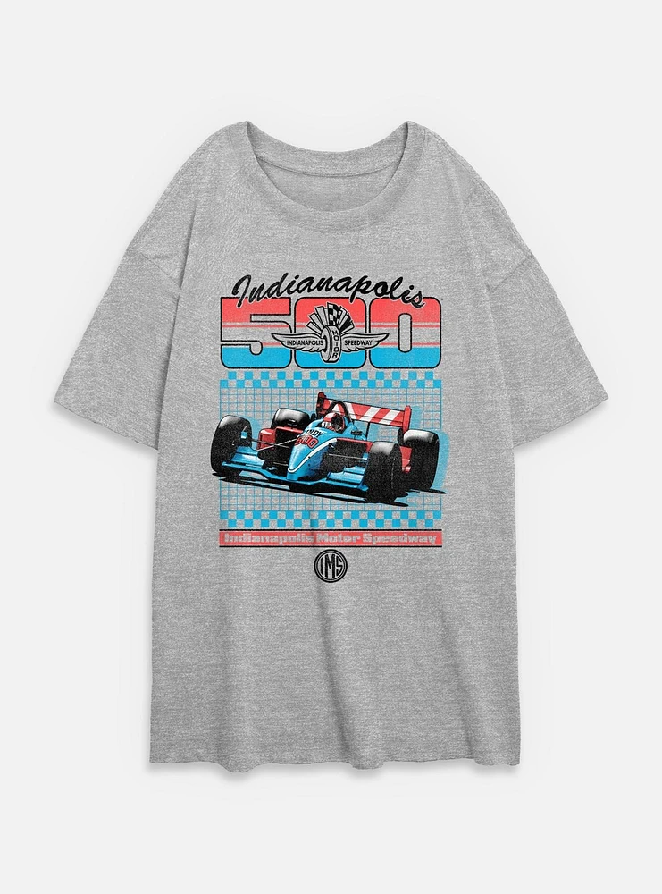 Indianapolis 500 Retro Sport Womens Oversized T-Shirt