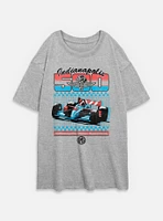 Indianapolis 500 Retro Sport Womens Oversized T-Shirt
