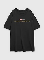Marvel Thunderbolts* Logo Womens Oversized T-Shirt