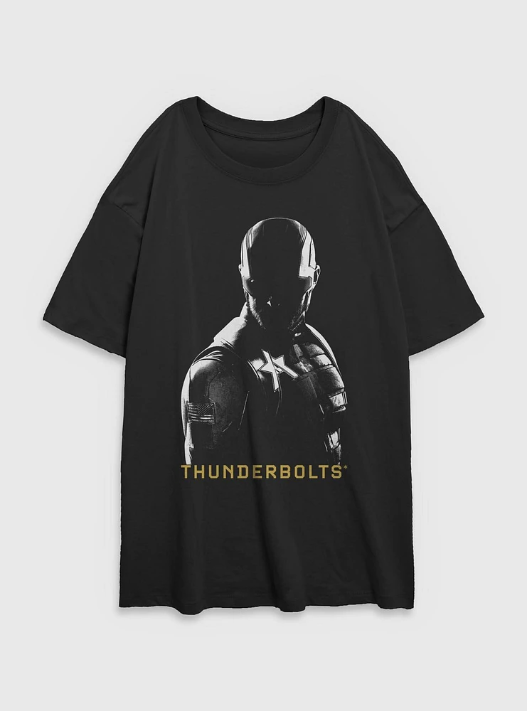 Marvel Thunderbolts* John Walker U.S. Agent Shadows Womens Oversized T-Shirt