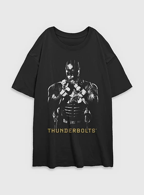 Marvel Thunderbolts* Red Guardian Shadows Womens Oversized T-Shirt