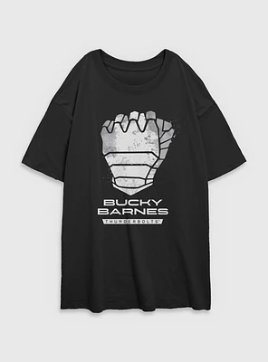 Marvel Thunderbolts* Bucky Barnes Winter Soldier Logo Womens Oversized T-Shirt
