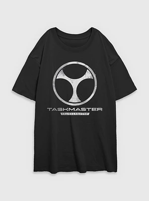 Marvel Thunderbolts* Taskmaster Logo Womens Oversized T-Shirt