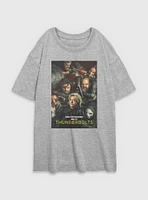 Marvel Thunderbolts* Team Poster Womens Oversized T-Shirt