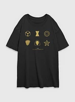 Marvel Thunderbolts* Member Icons Womens Oversized T-Shirt