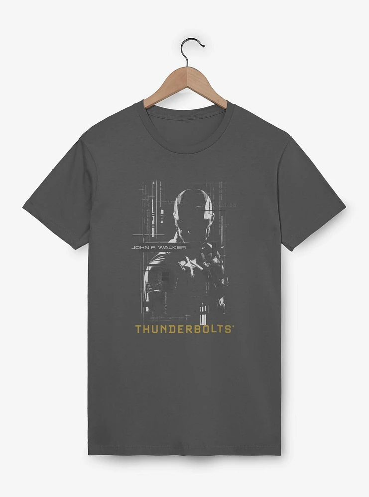 Marvel Thunderbolts* John Walker U.S. Agent Silhouette Garment Dye T-Shirt