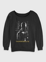 Marvel Thunderbolts* John Walker U.S. Agent Silhouette Womens Slouchy Sweatshirt