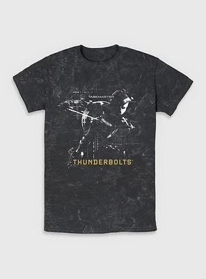 Marvel Thunderbolts* Taskmaster Silhouette Mineral Wash T-Shirt