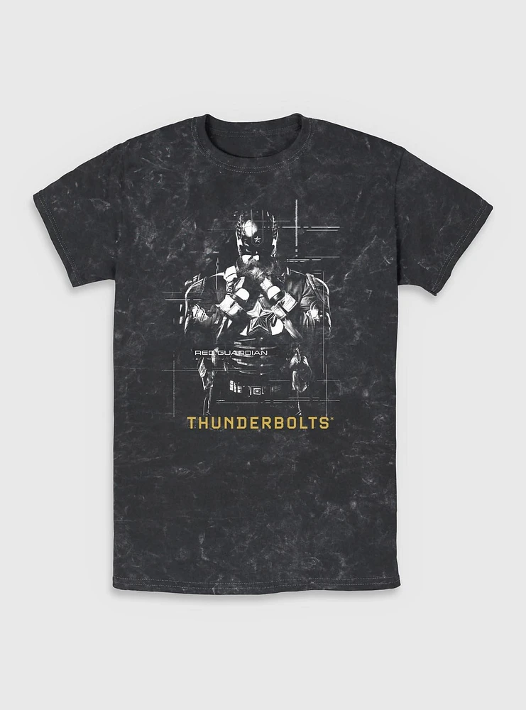 Marvel Thunderbolts* Red Guardian Silhouette Mineral Wash T-Shirt