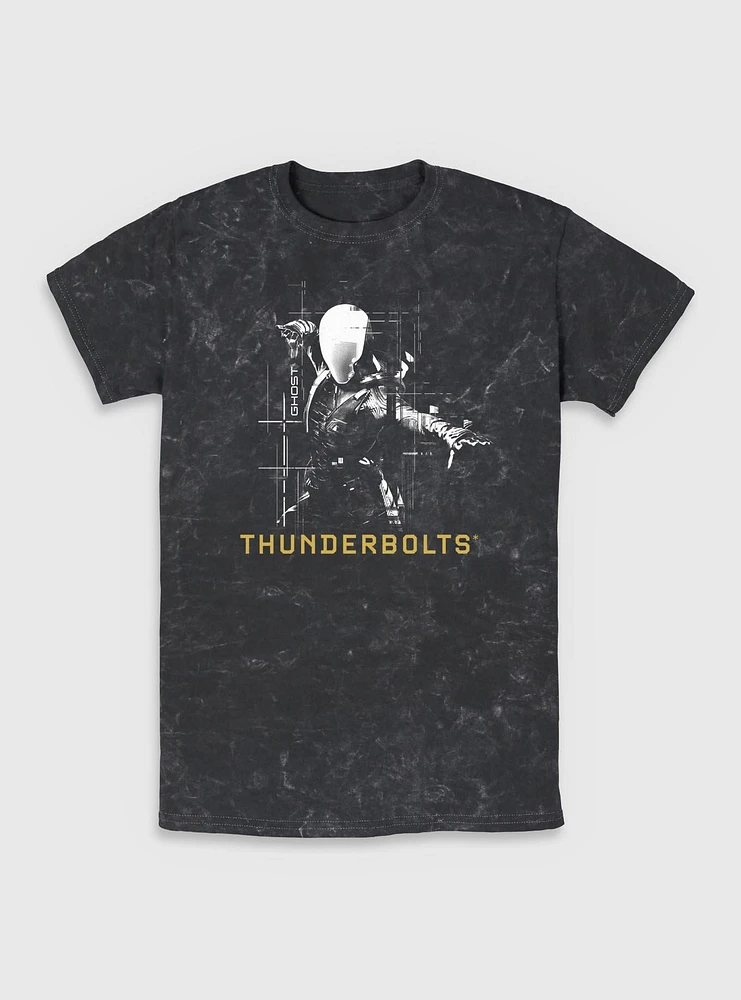 Marvel Thunderbolts* Ghost Silhouette Mineral Wash T-Shirt