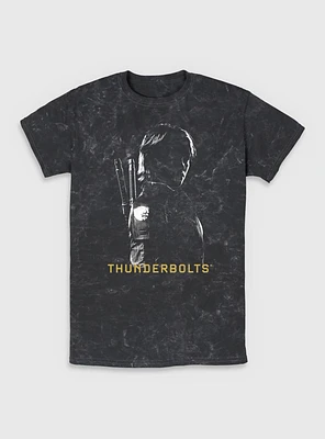 Marvel Thunderbolts* Yelena  Shadows Mineral Wash T-Shirt