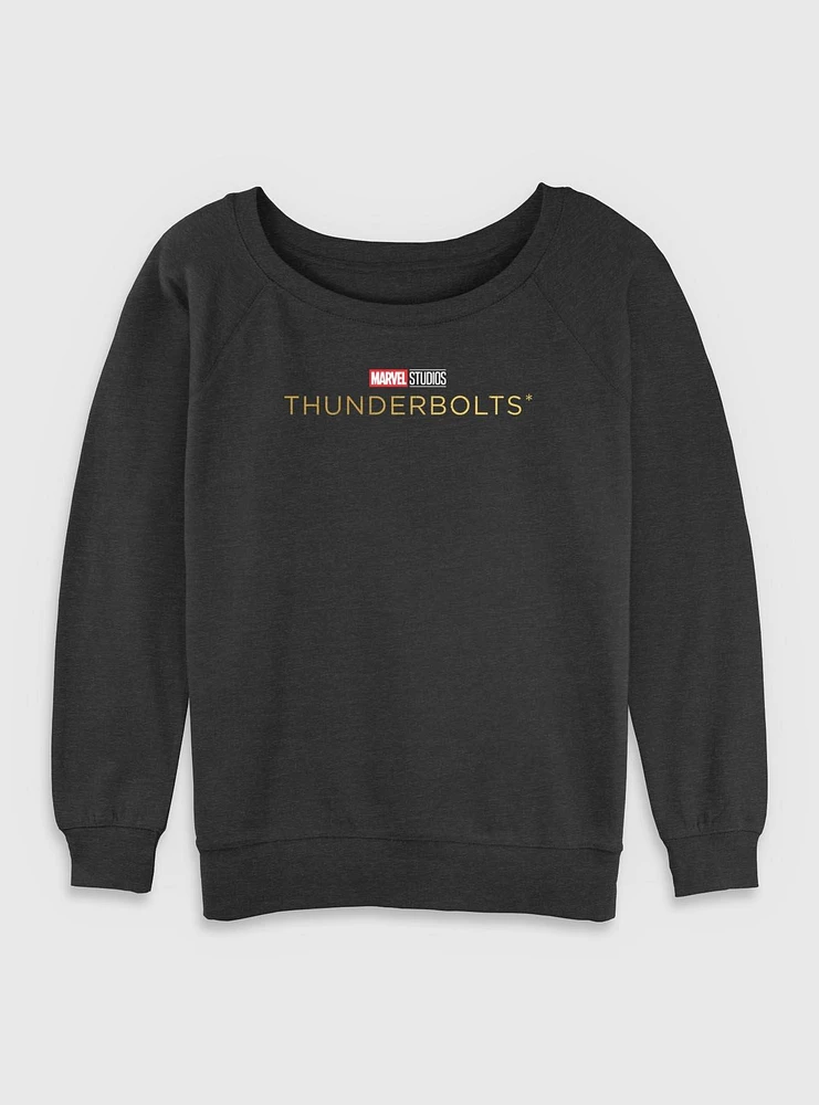 Marvel Thunderbolts* Logo Womens Slouchy Sweatshirt