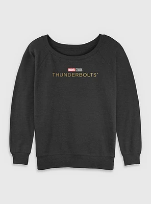 Marvel Thunderbolts* Logo Womens Slouchy Sweatshirt