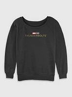 Marvel Thunderbolts* Logo Womens Slouchy Sweatshirt
