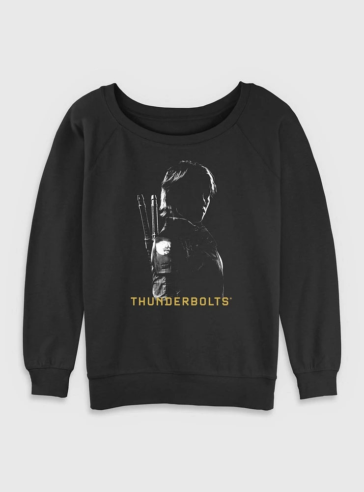 Marvel Thunderbolts* Yelena Shadows Womens Slouchy Sweatshirt