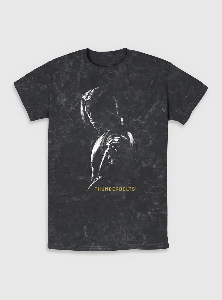 Marvel Thunderbolts* Bucky Barnes Winer Solider Shadows Mineral Wash T-Shirt