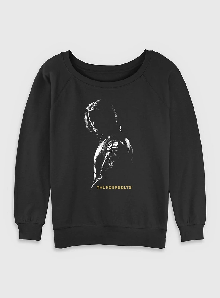 Marvel Thunderbolts* Bucky Barnes Winer Solider Shadows Womens Slouchy Sweatshirt