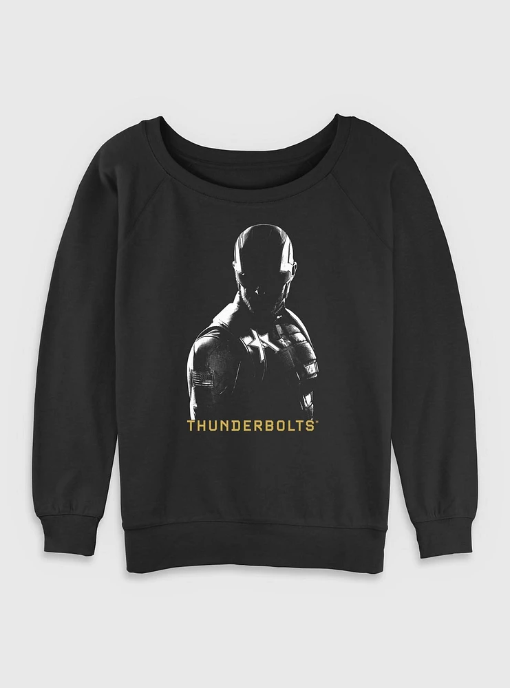 Marvel Thunderbolts* John Walker U.S. Agent Shadows Womens Slouchy Sweatshirt