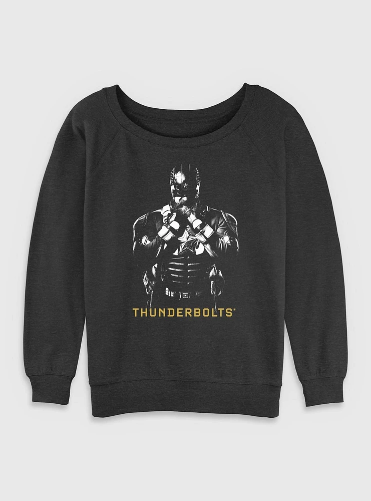 Marvel Thunderbolts* Red Guardian Shadows Womens Slouchy Sweatshirt