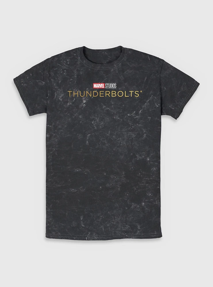 Marvel Thunderbolts* Logo Mineral Wash T-Shirt