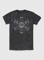 Marvel Thunderbolts* Disposable Delinquents Logos Mineral Wash T-Shirt