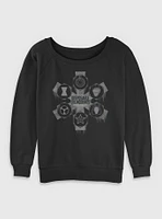 Marvel Thunderbolts* Disposable Delinquents Logos Womens Slouchy Sweatshirt