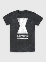Marvel Thunderbolts* Yelena Belova Logo Mineral Wash T-Shirt