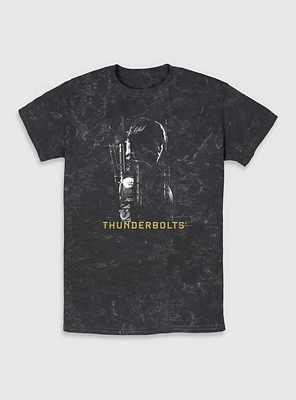 Marvel Thunderbolts* Yelena Silhouette Mineral Wash T-Shirt