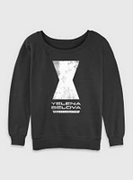Marvel Thunderbolts* Yelena Belova Logo Womens Slouchy Sweatshirt
