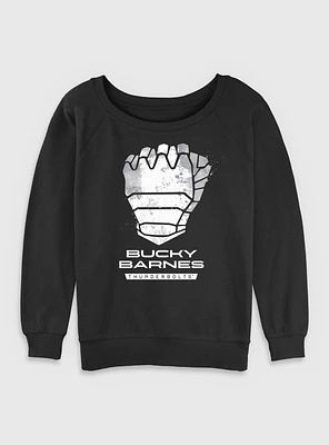 Marvel Thunderbolts* Bucky Barnes Winter Soldier Logo Womens Slouchy Sweatshirt